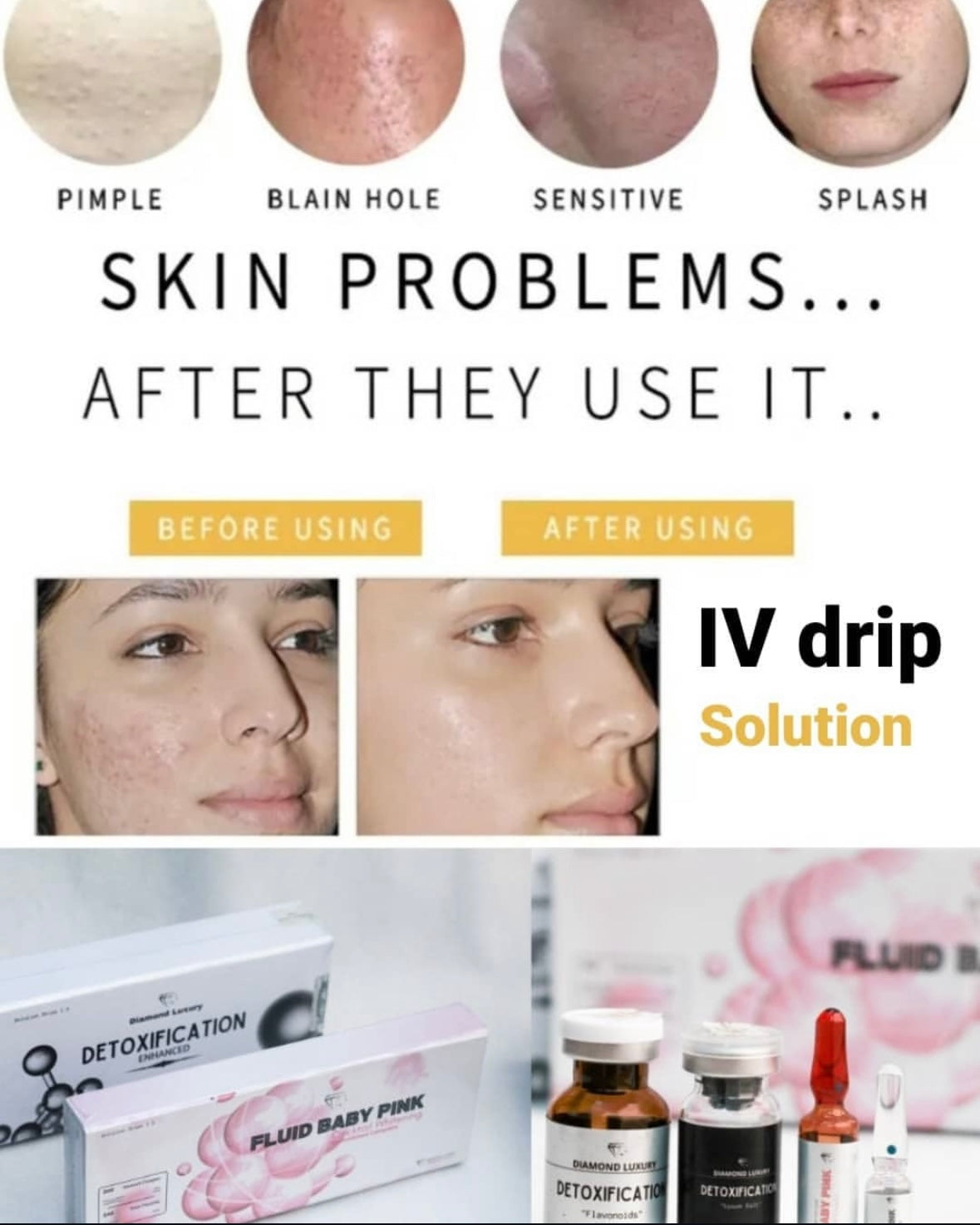 π Fluid Baby Pink (Cocktail RAPID Whitening) - Baby-soft skin, reborn.π